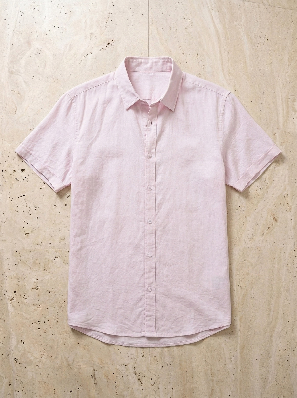 Rosa | Camisa social slim Parisot rosa – peça sozinha vista de cima
