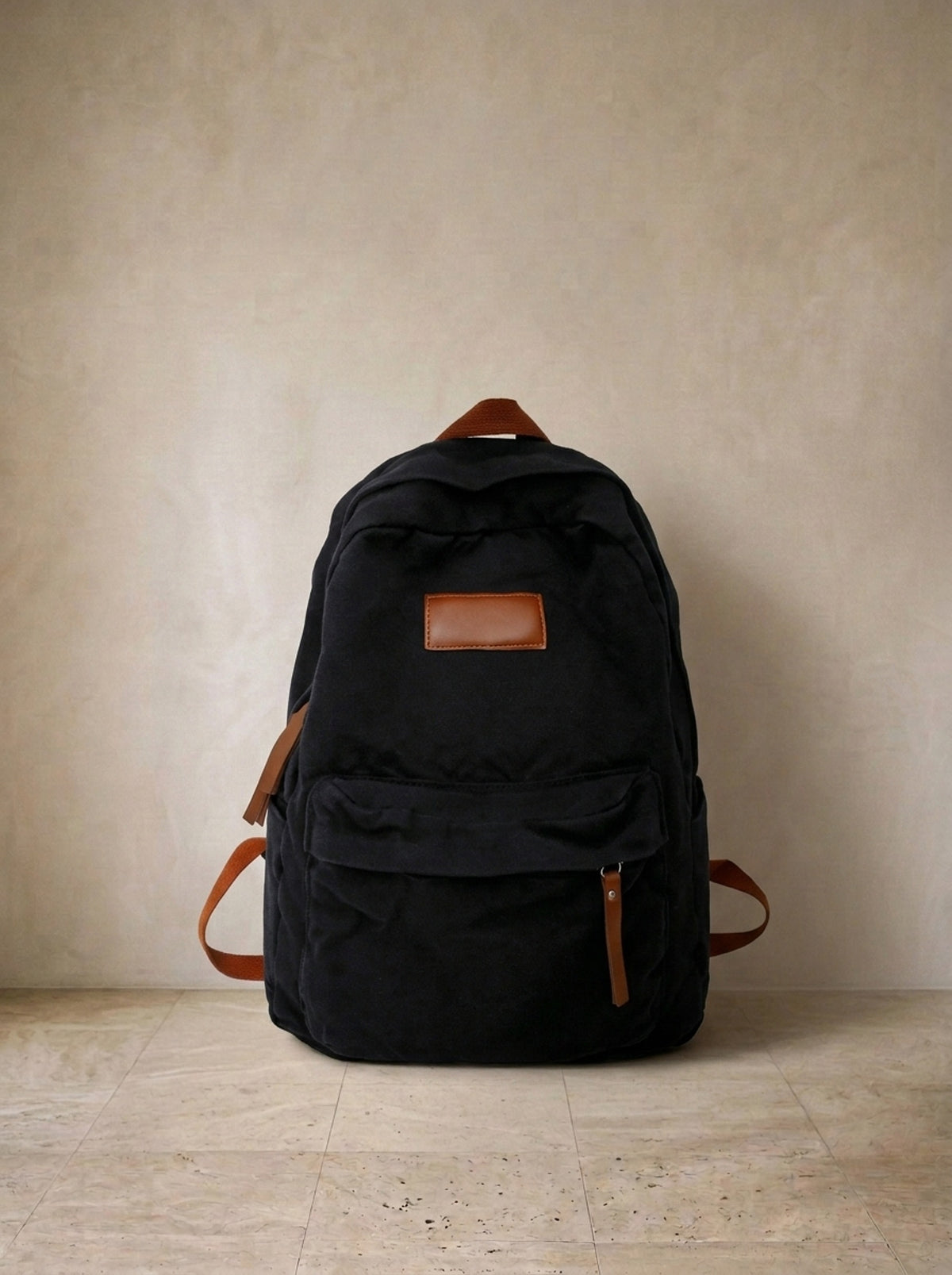 Preto | Mochila de nylon Peja preto – mochila sozinha, foto de produto