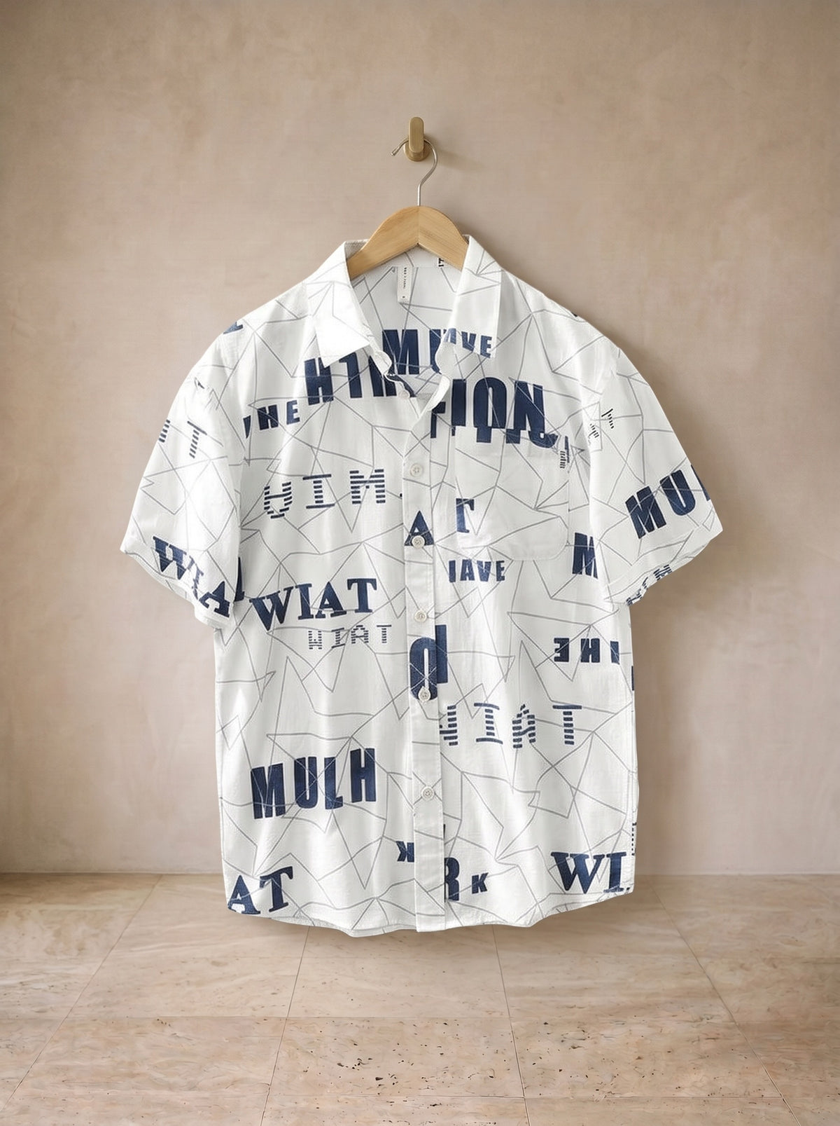 Camisa estampa de letras Peñíscola – peça sozinha, foto de produto