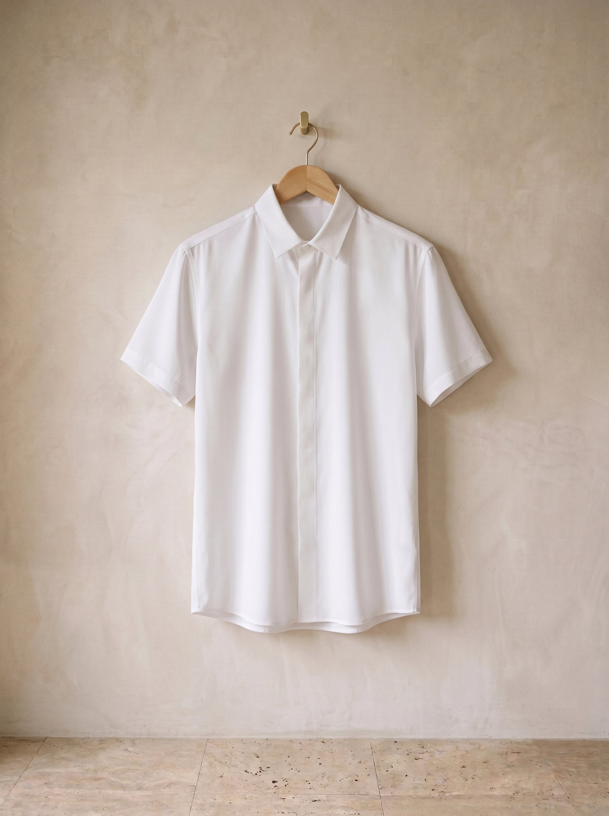 Branco | Camisa de seda e viscose Polignano branco – peça sozinha, foto de produto