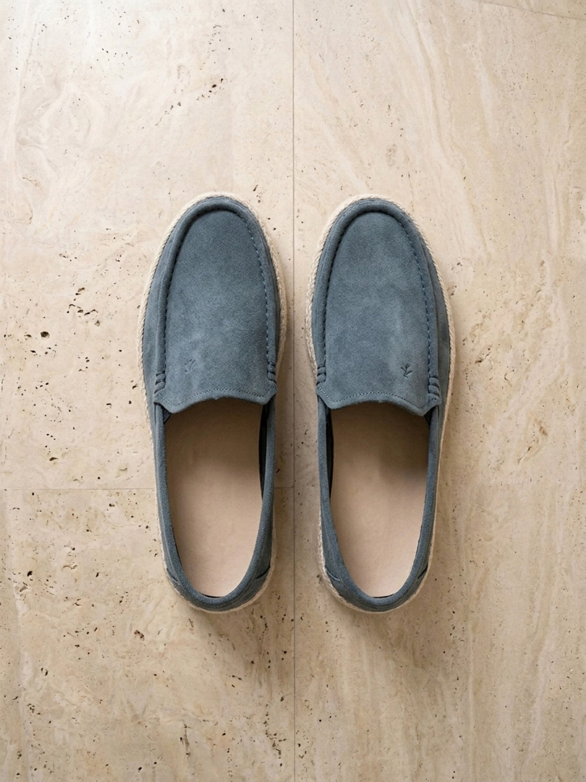 Azul | Mocassim Sartong Poprad azul – par visto de cima
