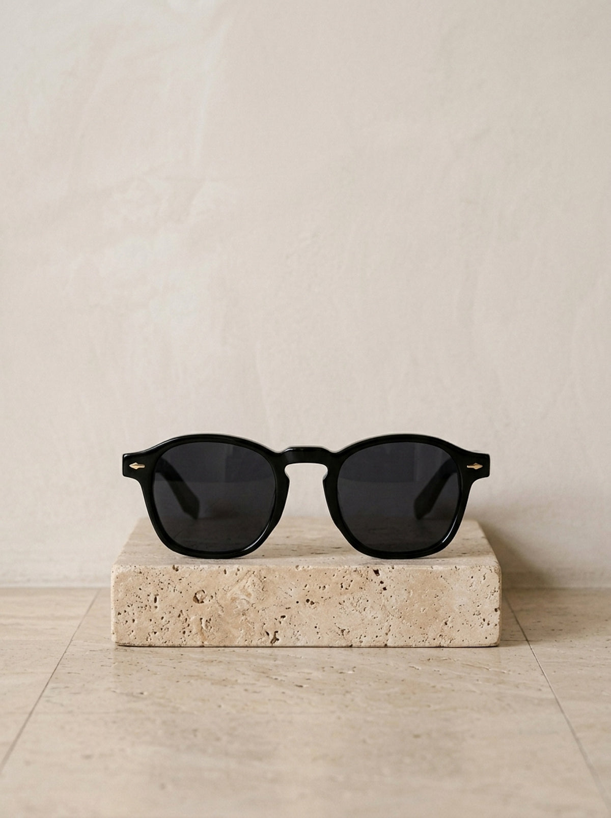 Preto/Preto | Óculos de sol Porto Ercole preto/preto – peça sozinha, foto de produto