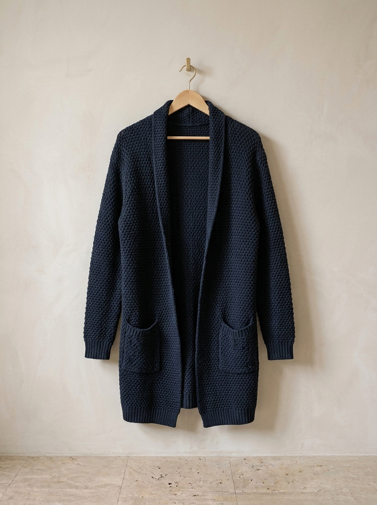 Azul | Cardigan de tricot Procida azul – peça sozinha, foto de produto
