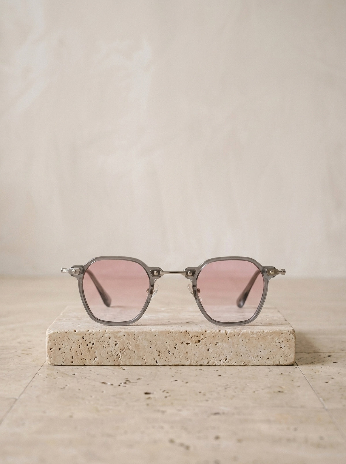 Cinza/Rosa | Óculos de sol polarizado Rapallo cinza/rosa – peça sozinha, foto de produto