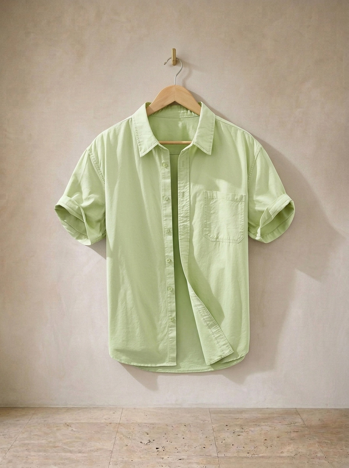 Verde | Camisa social slim Riquewihr verde – peça sozinha, foto de produto