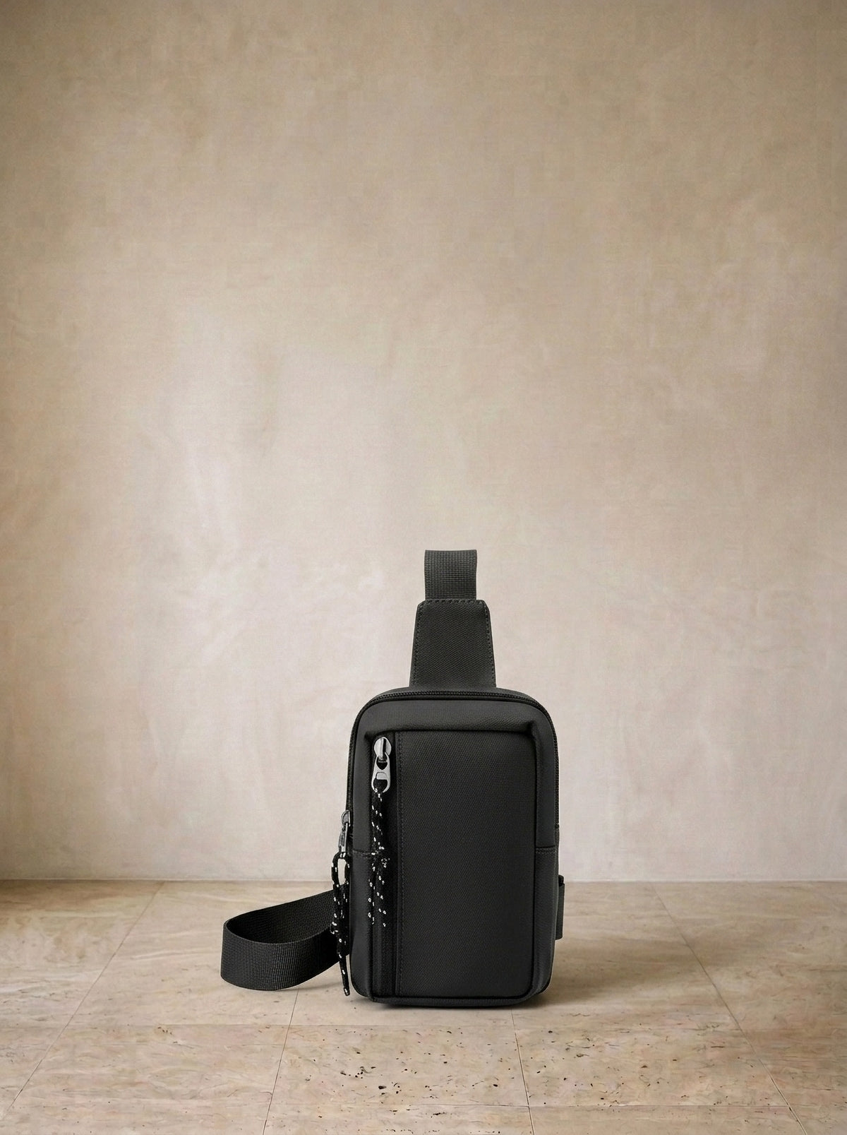 Preto | Bolsa de ombro de nylon Ruse preto – bolsa sozinha, foto de produto