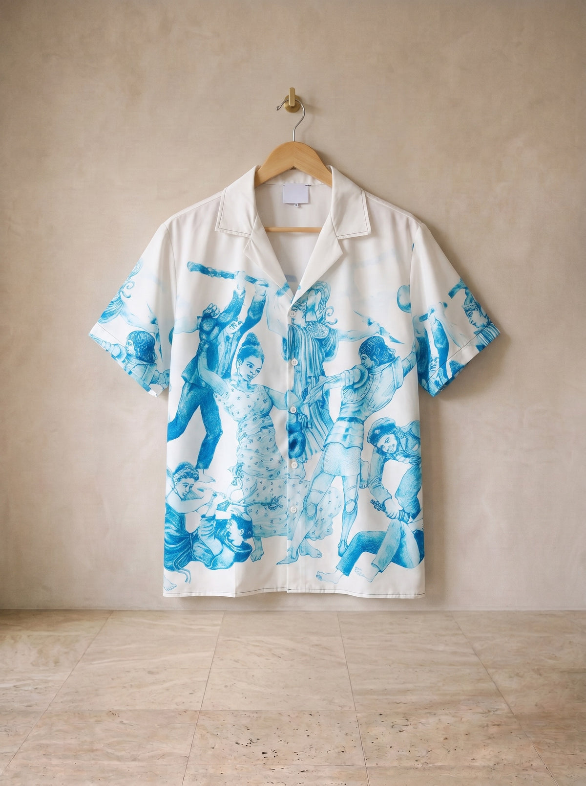 Camisa estampa de figuras Salerno – peça sozinha, foto de produto