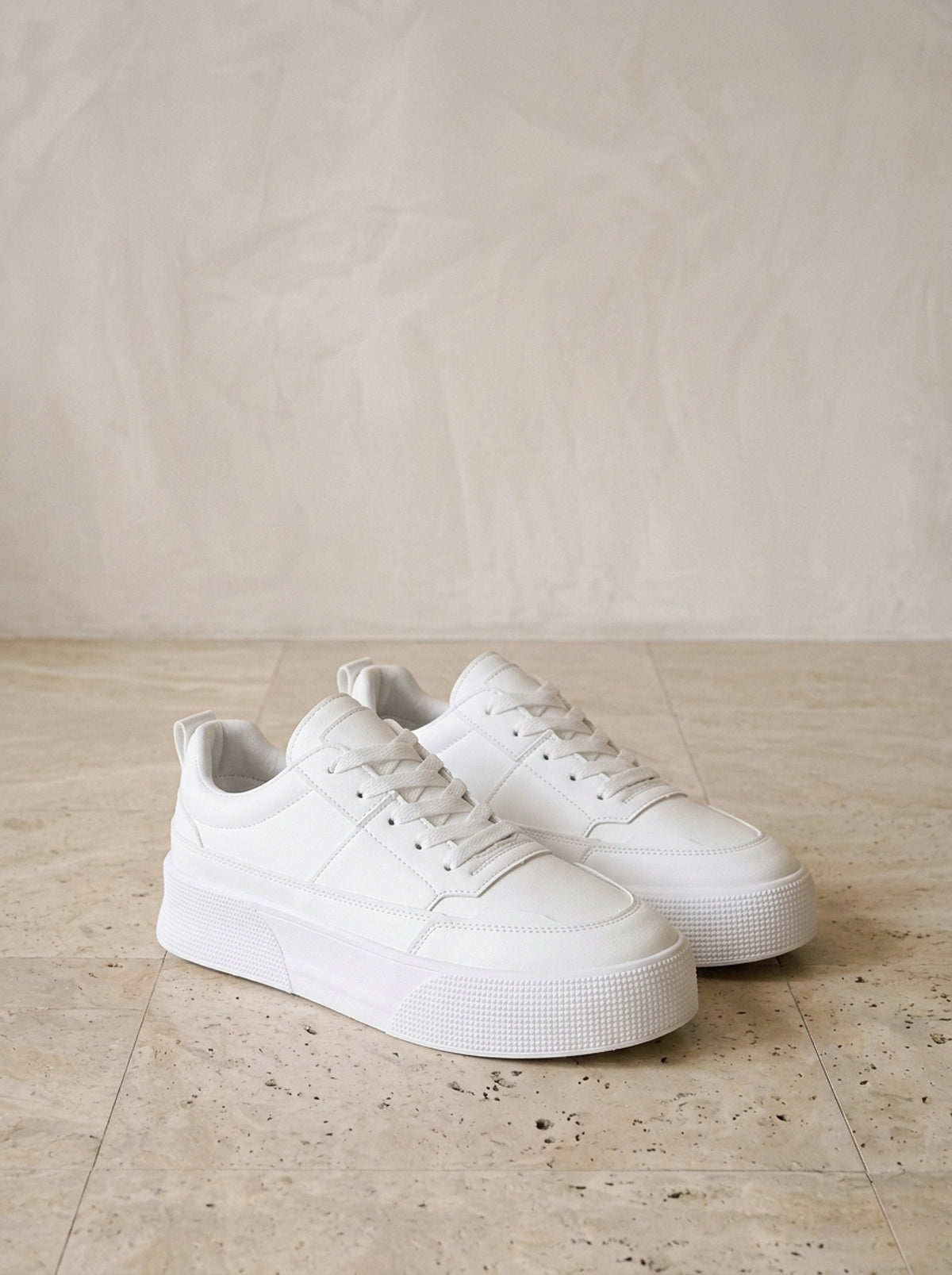 Branco | Tênis casual Salina branco – vista três quartos