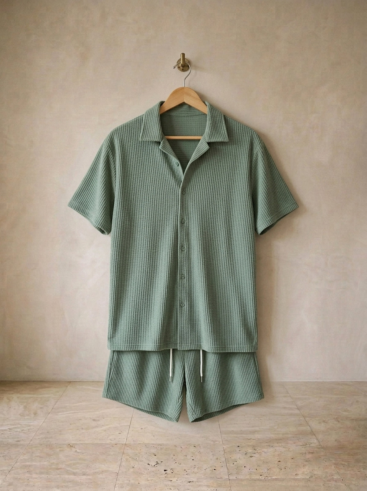 Verde | Conjunto de camisa e short Stintino verde – peça sozinha, foto de produto