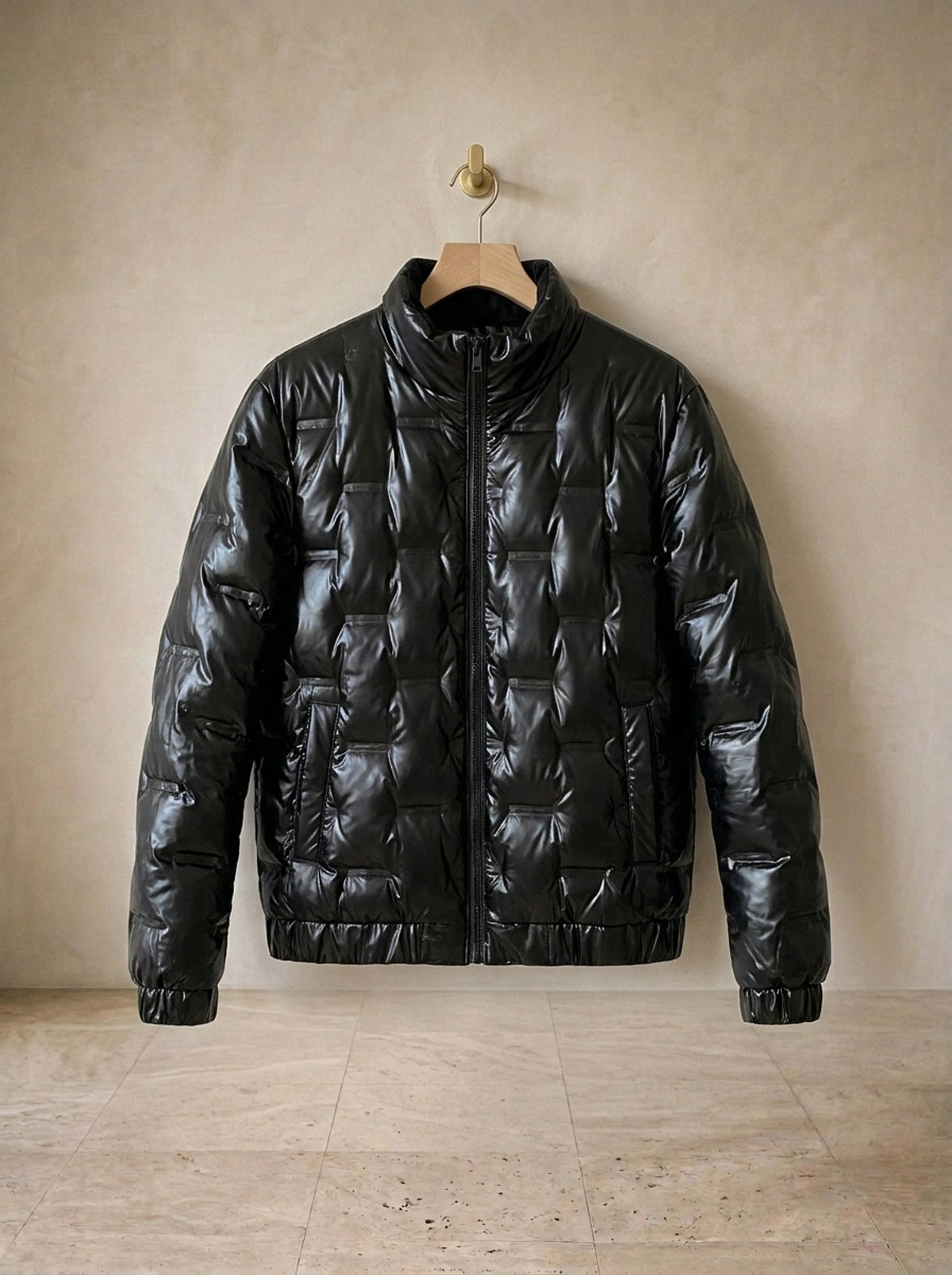 Preto | Jaqueta puffer brilhante Tampere preto – peça sozinha, foto de produto