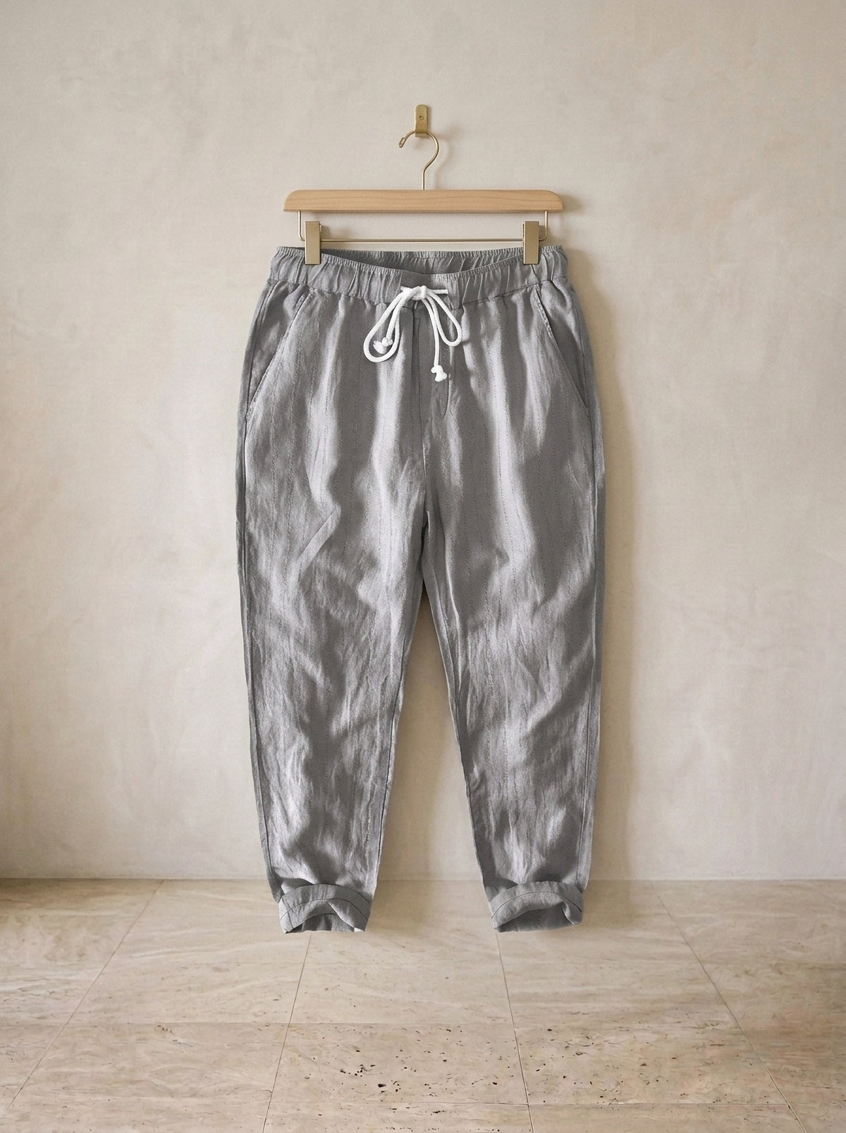 Cinza | Calça de linho Toulouse cinza – peça sozinha, foto de produto