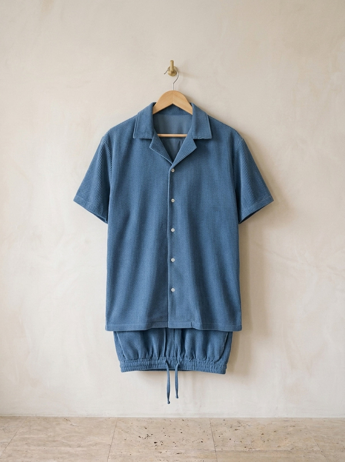 Azul | Conjunto aveludado Uppsala azul – peça sozinha, foto de produto