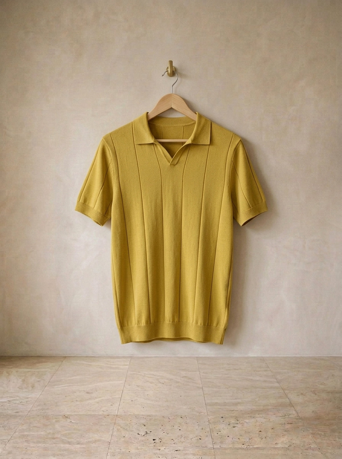 Amarelo | Polo lisa Varsóvia amarelo – peça sozinha, foto de produto