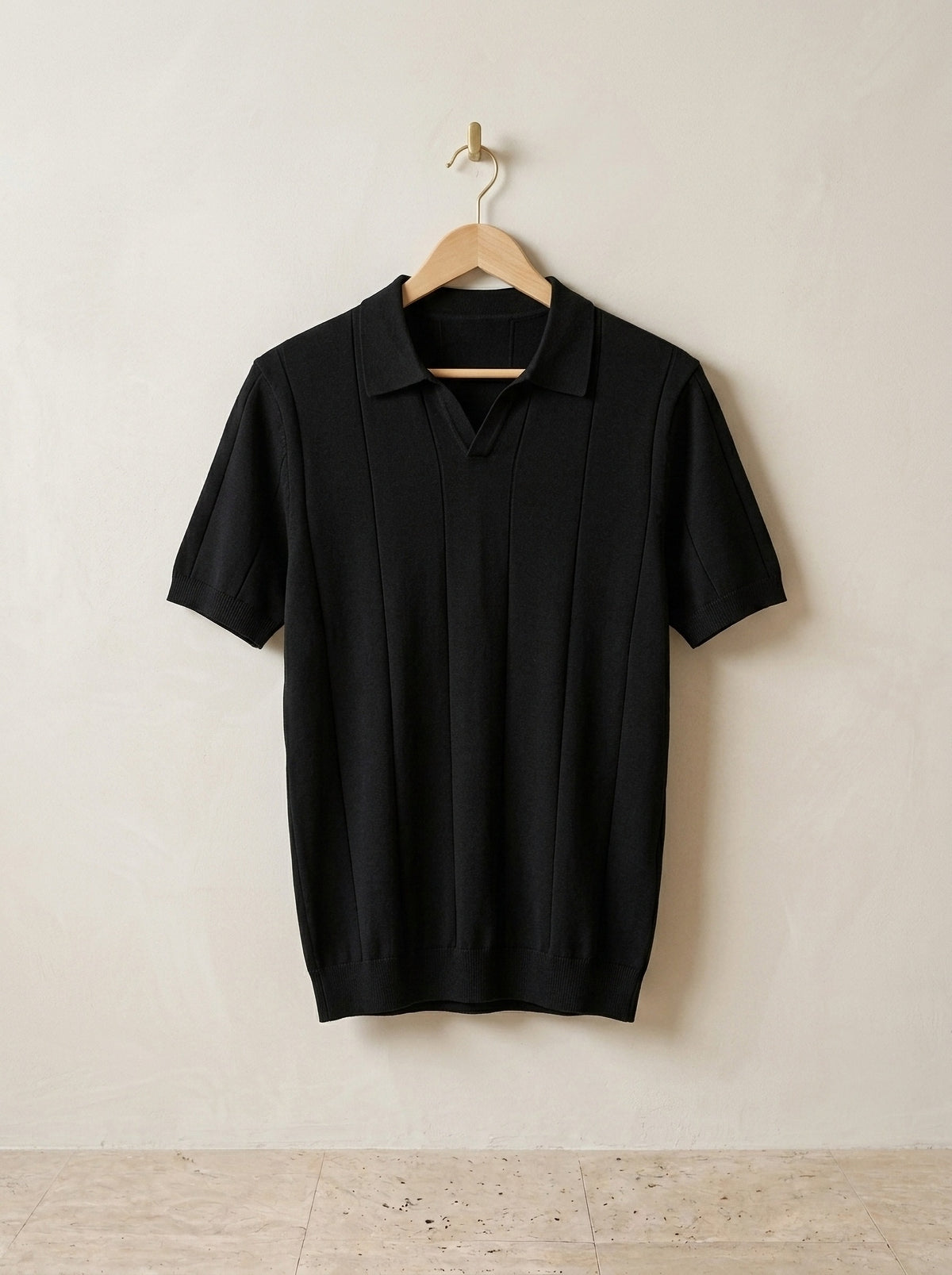 Preto | Polo lisa Varsóvia preto – peça sozinha, foto de produto