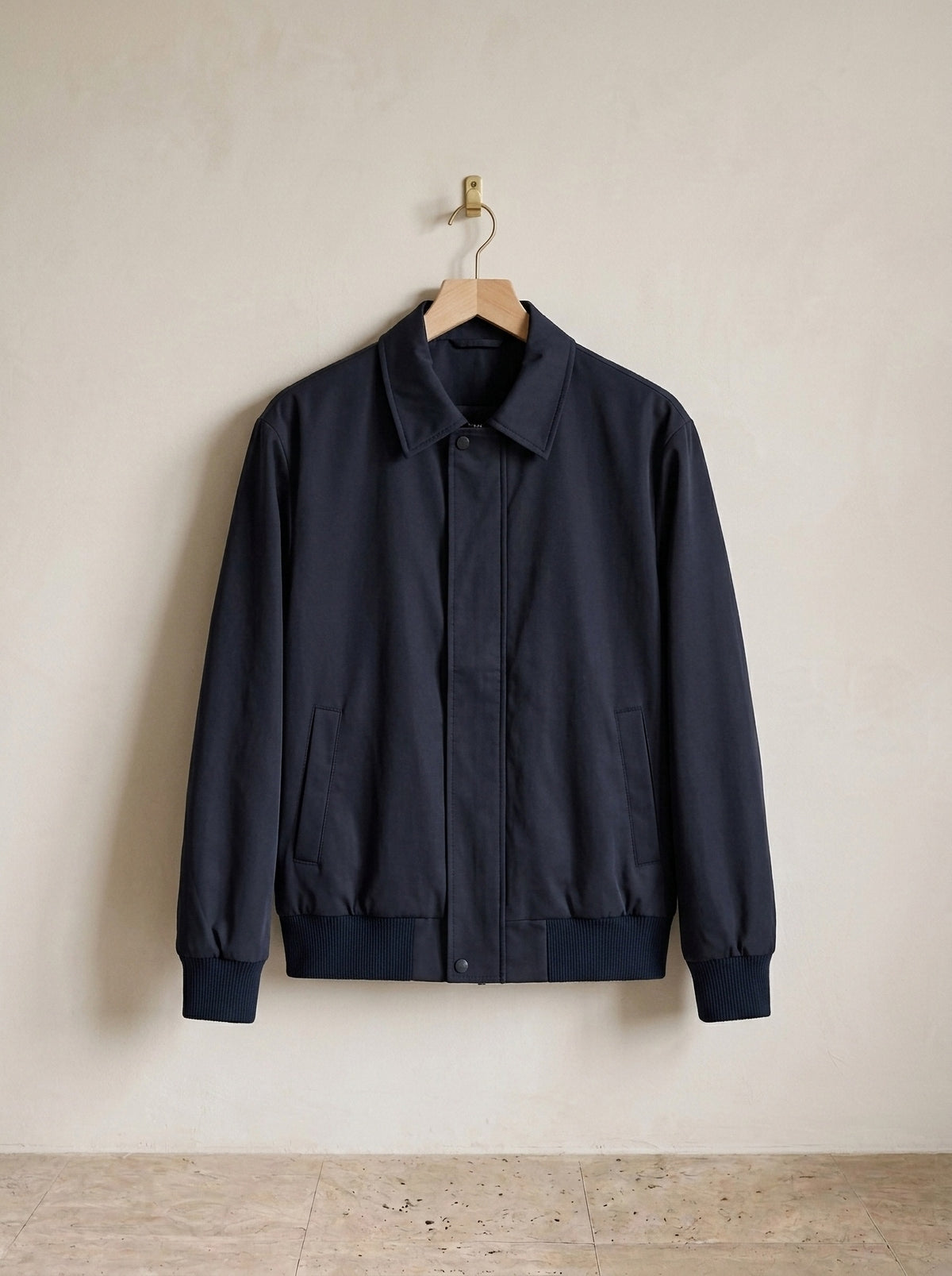 Azul-marinho | Jaqueta casual com gola Vianden azul-marinho – peça sozinha, foto de produto