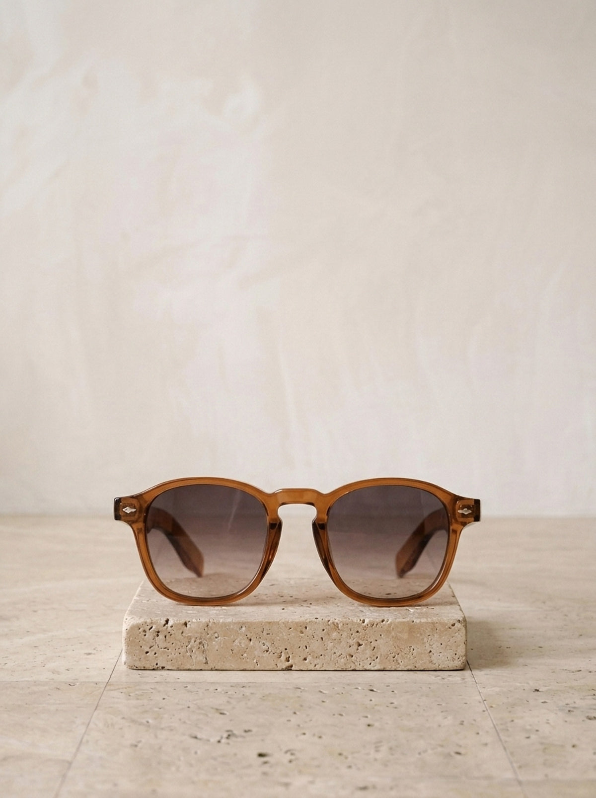 Marrom/Marrom | Óculos de sol de acetato Zagreb marrom/marrom – peça sozinha, foto de produto