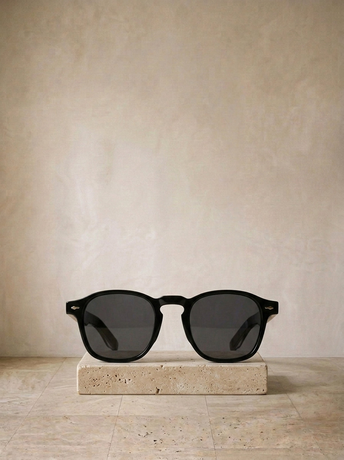 Preto/Cinza | Óculos de sol de acetato Zagreb preto/cinza – peça sozinha, foto de produto