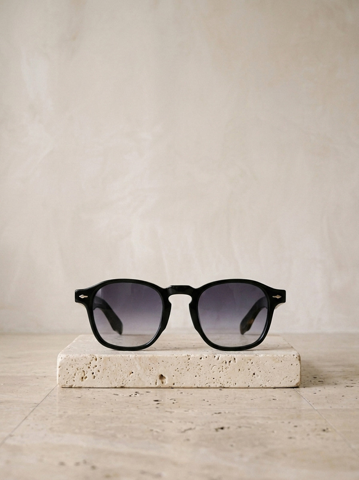 Preto/Gradiente | Óculos de sol de acetato Zagreb preto/gradiente – peça sozinha, foto de produto