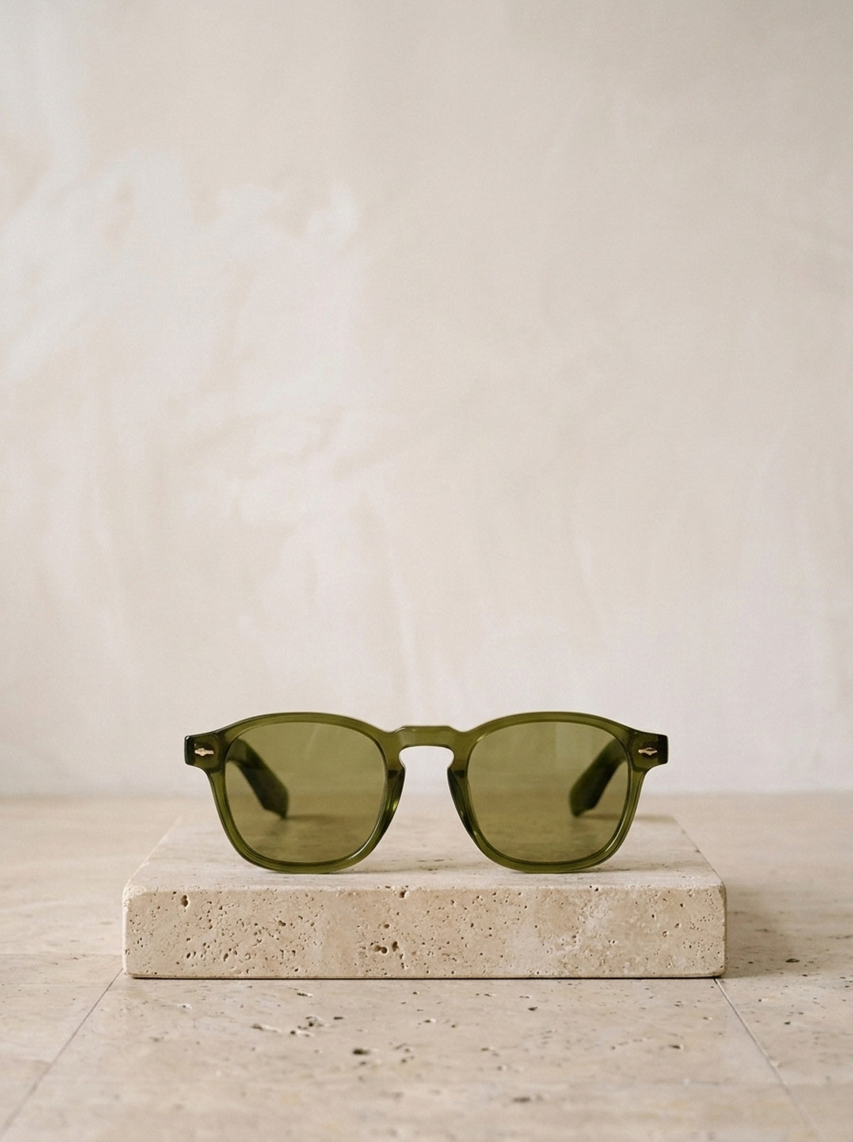 Verde/Verde | Óculos de sol de acetato Zagreb verde/verde – peça sozinha, foto de produto